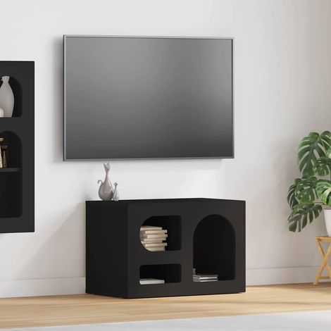 TV-Schränk Schwarz 60 x 35 x 40 cm Holzwerkstoff