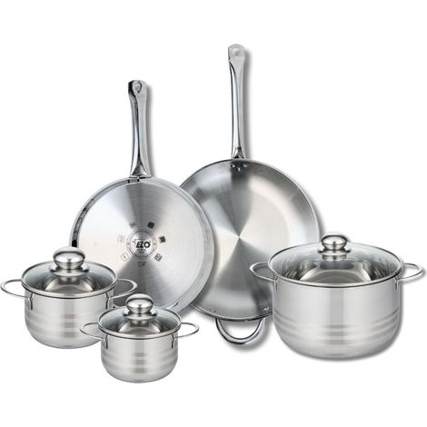 Ensemble de 2 Poêles de cuisson 28 et 32 cm et 3 faitouts 14, 16 et 24 cm Elo Profi Brillant (1/5)