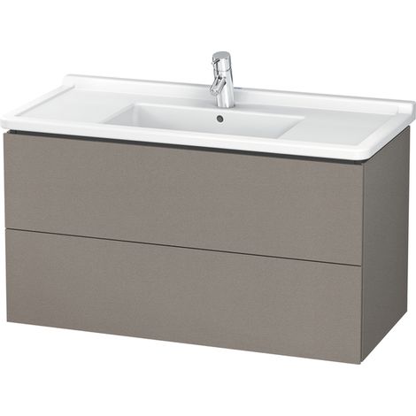 Mobile toilette Duravit L-Cube Vanity a parete, 2 cassetti, 1020 mm, per Starck 3, colorazione: Terra Opaco - LC626601414 (1/4)