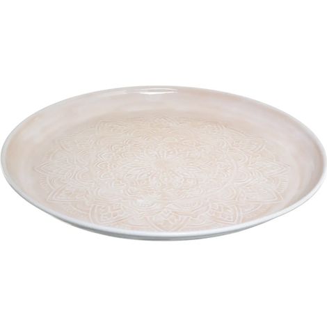 Plateau de Présentation Rond "Récif" 41cm Gris