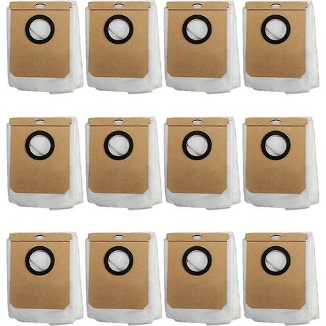 Lot de 12 sacs à poussière pour aspirateurs Conga Home 10000, 9090 AI et Eufy L50 L60 SES (1/5)