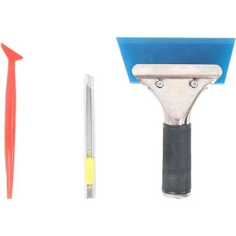 Silicone Raclettes de Nettoyage,Raclette en caoutchouc silicone pour installation de vitres de voiture,emballage en vinyle,nettoyage (1/4)
