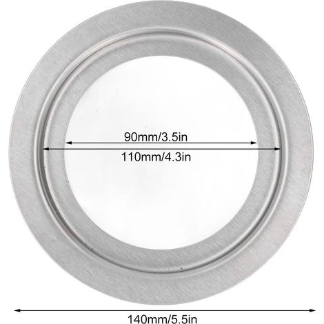 Ortviai Adapteur pour broyeur alimentaire 140 vers 110 mm en acier inoxydable 304, pièces détachées pour évier (1/4)