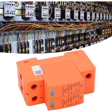 Parafoudre photovoltaïque CC, 2 pF, 40 kA, 1000 V CC, avec signalisation à distance. (1/5)