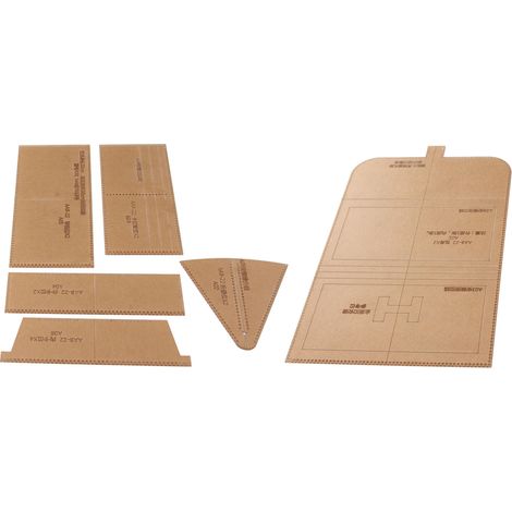 Portefeuille Gabarit Acrylique Pochoir pour Sac à Main, Kit de Fabrication de Portefeuilles avec Fermeture Éclair, Modèle pour Portefeuilles Longs et Sacs (1/5)