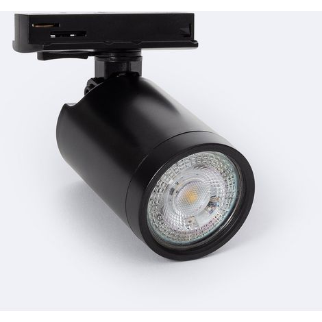 Faretto Portalampada Binario Monofase Davos per Lampadina GU10 / GU5.3  Nero (1/5)