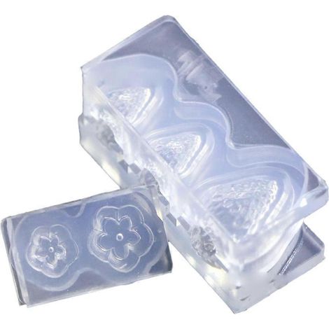 DIY-Epoxidharzform, 3D-Silikonform für Erdbeeren und Blätter, kristallines Harz