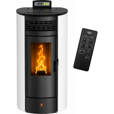 Poêle à granulés Étanche FLORA 14 kW + télécommande - (1/5)