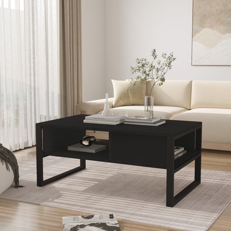 Couchtisch Laukaa 100x60x45 cm Schwarz [en.casa]