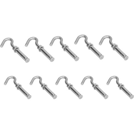Lot de 10 boulons à expansion en acier inoxydable à tête ouverte pour la fixation murale en ciment industriel M8 (1/5)