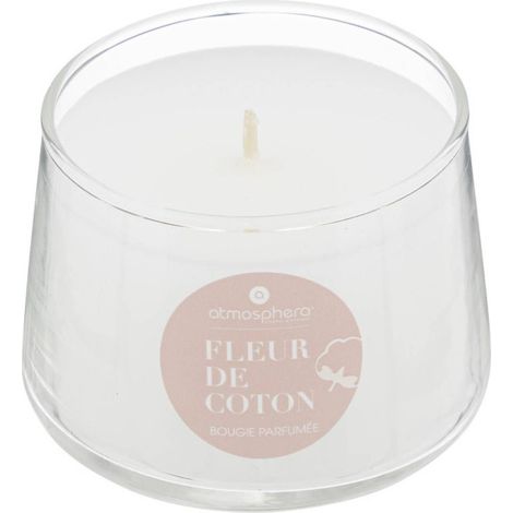 Bougie Parfumée en Verre "Izor" 110g Fleur de Coton (1/2)