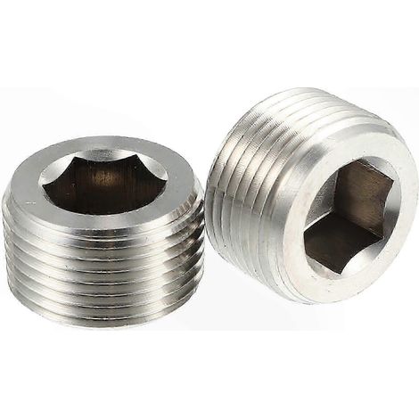 Bouchon fileté en acier inoxydable 3/4 NPT à tête fraisée hexagonale pour applications automobiles (1/5)