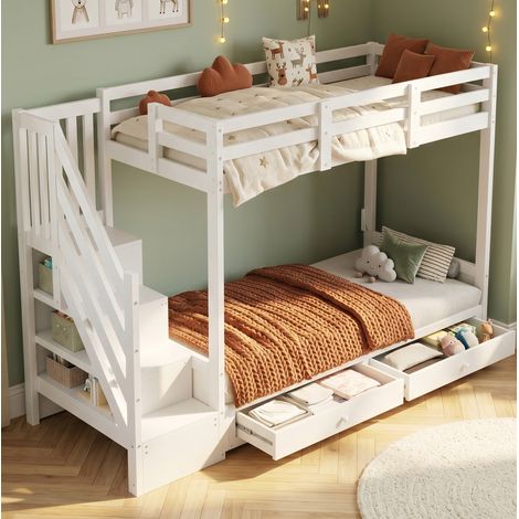letto contenitore 90x200 con divano e scala armadio HAVRYA (1/5)