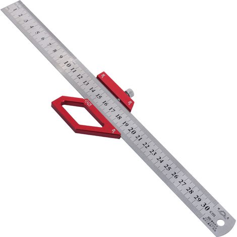 Righello di misurazione multifunzionale per la lavorazione del legno, marcatura a 45/60/90 gradi, incisore multi-angolo per falegname, strumento fai da te. (1/5)