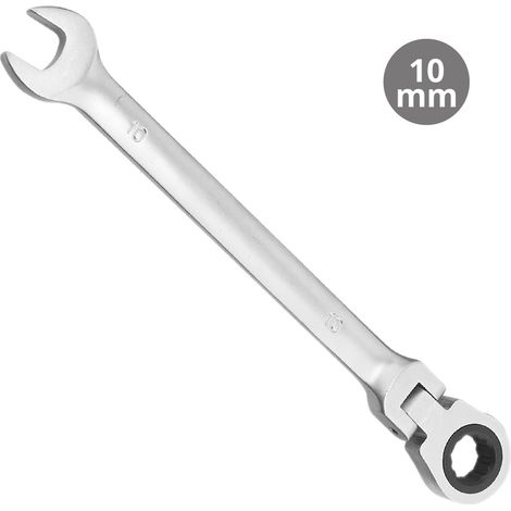 Llave combinada con crique articulado CR-V 10mm (1/2)