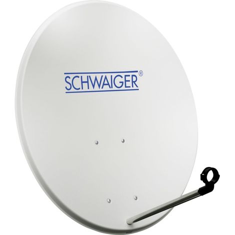 Schwaiger Satellitenspiegel Stahl Offset Antenne Ø 72 cm hellgrau SAT-Anlage