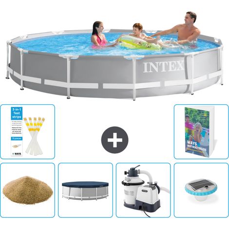 Prism Frame Pool Rund - 366x76 cm - 7-teilig S56