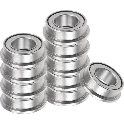 10pcs MF74ZZ Bride Balle Roulement - [4x7x2.5mm] Remplacement Roue Roulements pour Brouette Tondeuse Manuel Camion Axe Utilisation, Chrome Acier, ABEC1 (1/5)