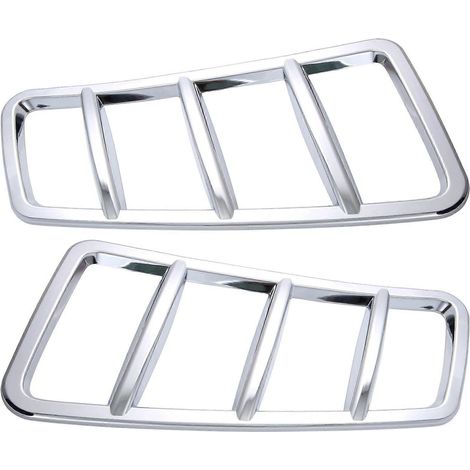 Lot de 2 grilles d'aération de capot moteur chromées pour Mercedes-Benz W166 GLS ML (1/5)