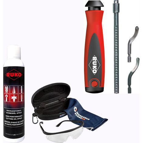 RUKO Unigrat-Satz E, HSS, 5tlg. inkl. Spray & Schutzbrille - WZS107006