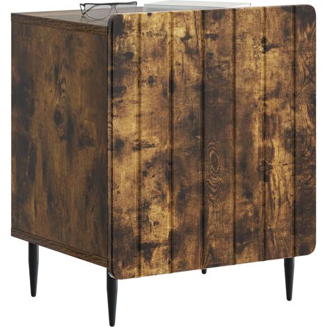 Maison Exclusive - Nachttisch Geräucherte Eiche 43 x 34,5 x 52 cm