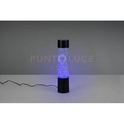 GLITTER LAMPADA DA TAVOLO LED RGB CON EFFETTO GLITTER H. 34CM 0,9W (1/8)