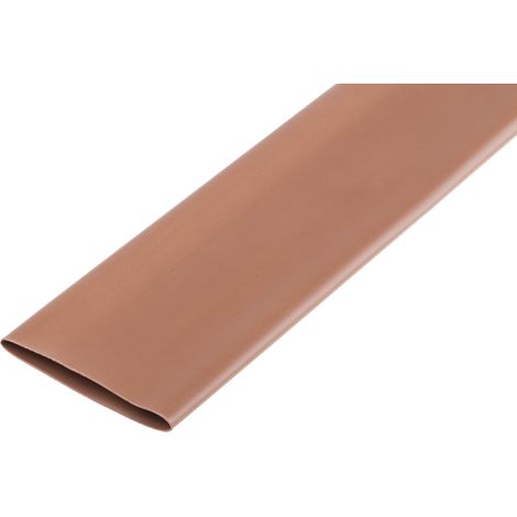 Gaine thermorétractable RS PRO, Dia. 38mm Marron rétreint 2:1, 1.2m ( Prix pour Paquet de 5 ) (1/2)