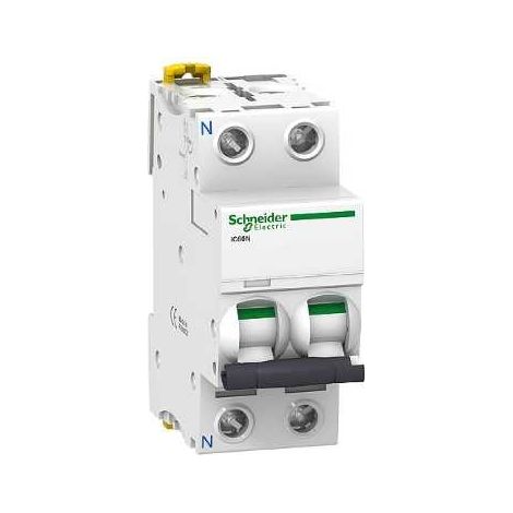 Interruptor automático iC60N SCHNEIDER 1 polo + neutro, 3A, protección contra sobrecargas.