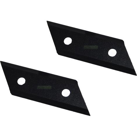 2 X 10,4 CM lame de broyeur / déchiqueteur à bois pour AL-KO 325967, 517828, 13270541, H1600 - H3200 (1/2)