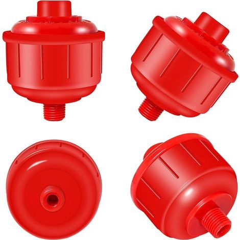 Lot de 4 mini filtres jetables pour pistolet pulvérisateur - Filetage standard de 6,35 mm - Compatible avec la plupart des pistolets de pulvérisation et outils pneumatiques (1/5)