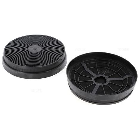 Filtre à charbon actif pour hotte – Lot de 2 filtres 175mm x 35mm – AS0015184 – Compatible avec plusieurs modèles
