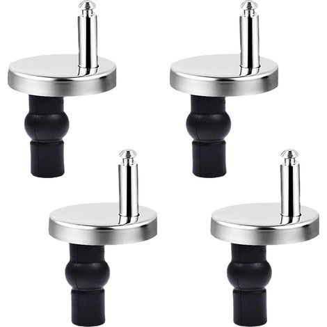 4 Pièces Abattant WC de Toilettes à Charnière Fixations. Vis de Fixation et Chevilles pour le Siège des Toilettes.Fixation des toilettes. Fixation du couvercle des toilettes (1/5)