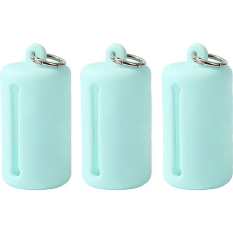 Lot de 3 distributeurs de sacs à crottes de chien-Bleu ciel
