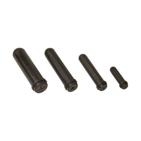 Capuchon d'extrémité Penta, diamètre interne: 35mm, Noir ( Prix pour 1 )
