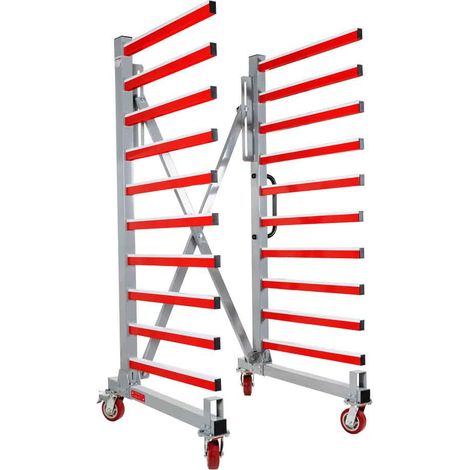 Carrello rastrelliera mobile estendibile per pannelli Holzmann taw76