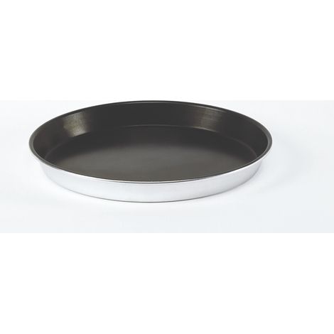 Pentole Agnelli ALSA43/3S3 Tortiera Rotonda Lega 33 con Rivestimento Antiaderente (H Cm 3), Diametro 30 cm