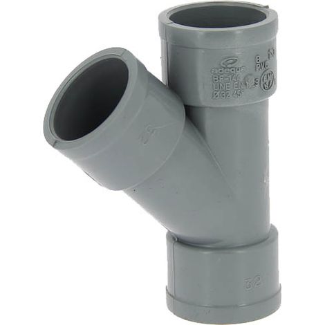 Culotte PVC femelle-femelle 45° Ø100 (1/2)
