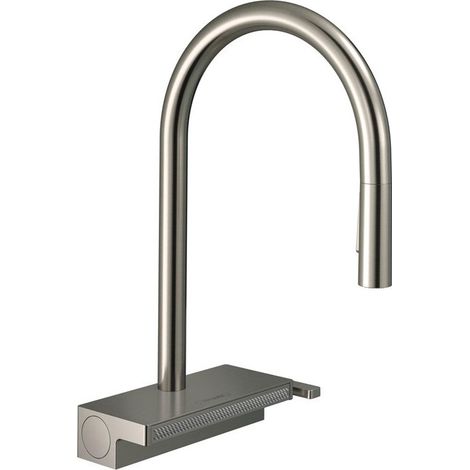mitigeur cuisine 170,avec douchette extractible 3 jets, sBox aspect acier inox