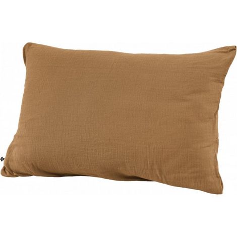 Taie d'oreiller "Gaïa" 60 x 60 cm & 50 x 70 cm "Gaze de Coton" - Gaïa Camel - 50 x 70 cm - Gaia Camel -