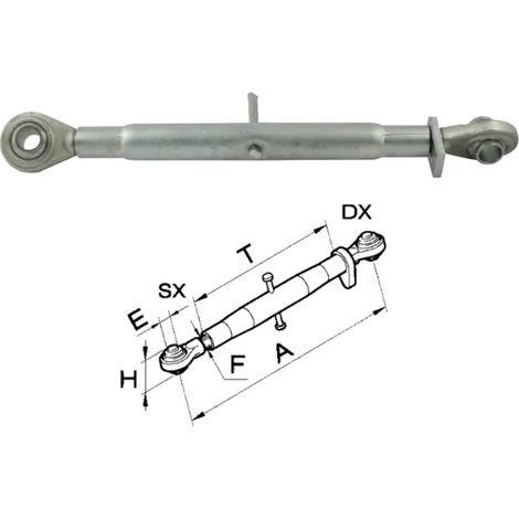 Braccio terzo punto meccanico C1 filetto M27x3 completo - 50016 (1/4)