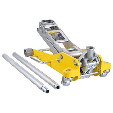 Cric Rouleur 3 tonnes, Cric de Plancher Hydraulique à Profil Bas, Hauteur de Levage 93-465 mm, en Aluminium Robuste, Pompe de Levage Rapide à Double Piston, pour Lever Camion SUV Atelier (1/3)