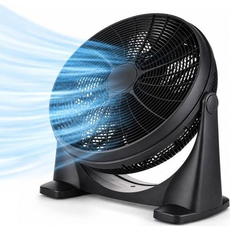 Ventilateur de sol et table - SANS MARQUE/GÉNÉRIQUE - Rond inclinable 50 cm - 100 W - 3 vitesses - 5 pales (1/4)