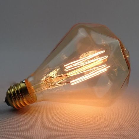 YOLISTAR 220V-240V Edison Ampoule - Ampoule LED Vintage Lampe Décorative E27 - Diamant (1/3)