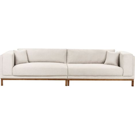 Sofa 4-Sitzer VENG Stoff Hellbeige