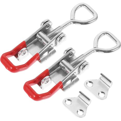 2 Pièces Loquet à Bascule Réglable Acier Verrou (1/5)