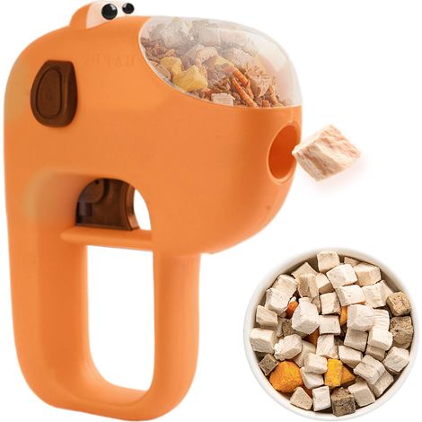 Jouet Interactif Distributeur avec Friandises À Chat,Catapulte à Snacks,Jeu De Récompenses pour Félin - pour L'Extérieur, Le Camping, La Randonnée, La Maison, Le Voyage, Le Temps De Jeu Et (1/5)