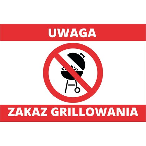 Cartello Vietato Grigliare 20x30 cm PVC T002 (1/4)