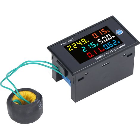 Moniteur Électrique Monophasé LCD - Mesure de Tension et Courant AC 40‑300V (1/5)