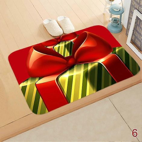 Tapis de porte de Noël Père Noël Tapis d'extérieur et d'intérieur Décoration de Noël pour la maison et la chambre (1/5)