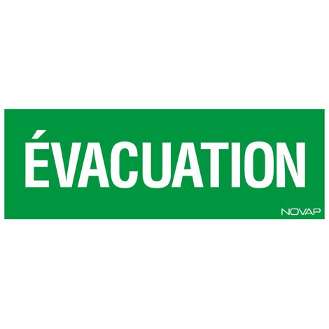 Panneau Evacuation - Rigide 330x120mm - 4035529